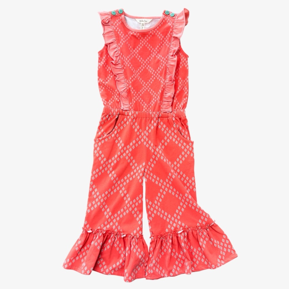 Matilda Jane Day of Fun Orange Romper Size 6